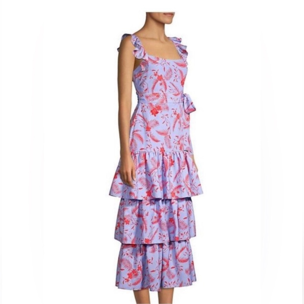 LIKELY Charlotte Tiered Floral Print Dress